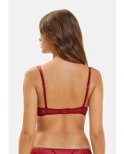 Soutien-gorge Somptueuse rouge dahlia