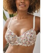 Soutien-gorge Arum Mosaic imprimé graphique aurore