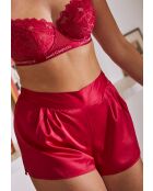 Short homewear Glam Chic rose rouge