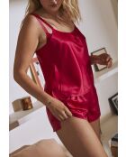 Short homewear Glam Chic rose rouge