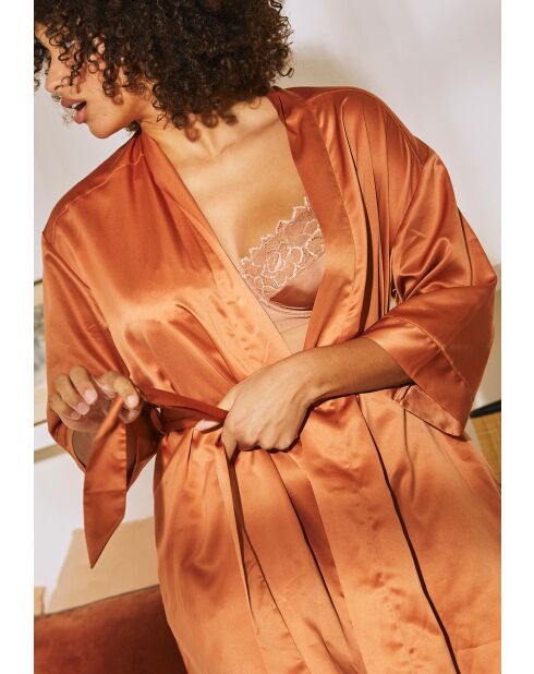 Kimono homewear Glam Chic soleil caramelisé