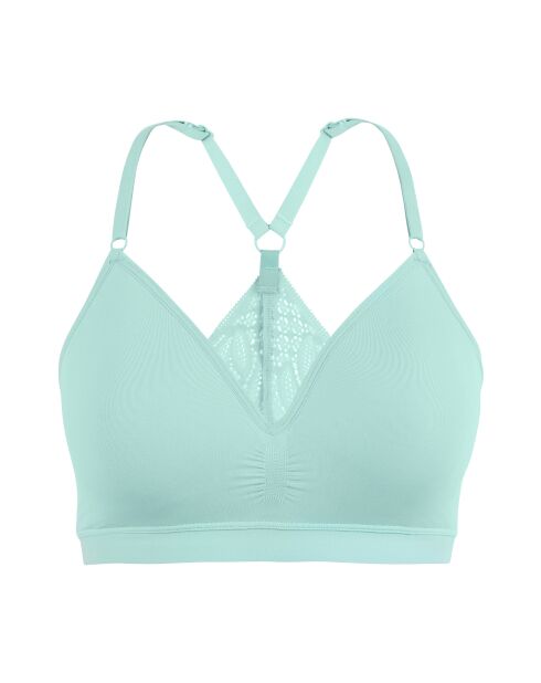 Brassière Zen Light Dentelle turquoise pastel