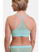 Brassière Zen Light Dentelle turquoise pastel