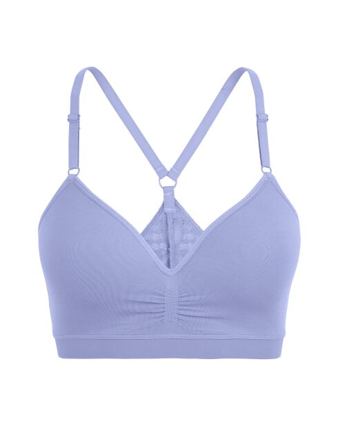Brassière Zen Light Dentelle violet de perse