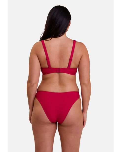 Haut de maillot de bain Glamourous Textured cerise
