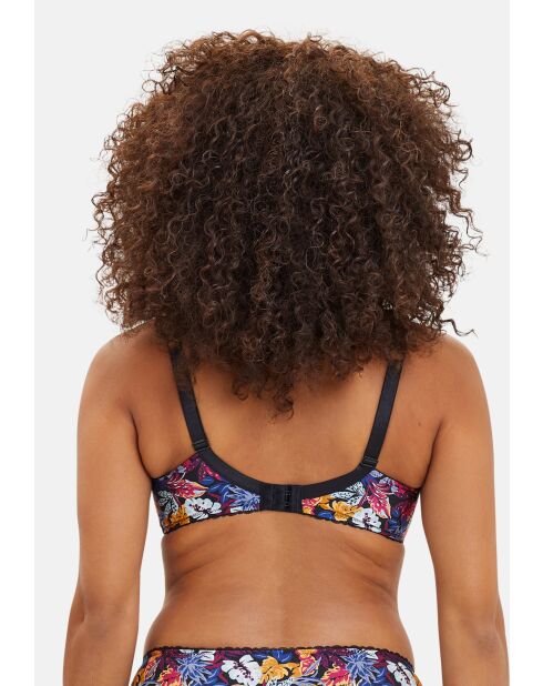Soutien-gorge Mathilde imprimé vegetal jungle noir