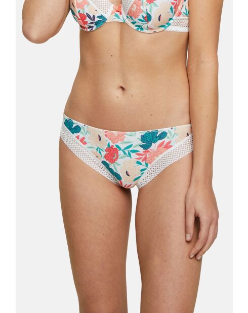 Tanga Intrépide imprimé floral romantique