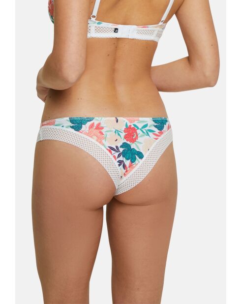Tanga Intrépide imprimé floral romantique