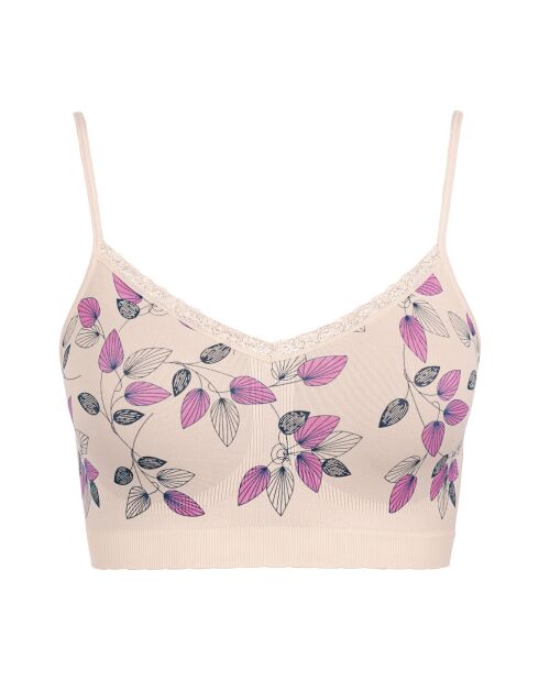 Brassière sans armatures Zen Fantaisie imprimé feuillage zen