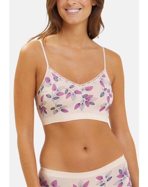 Brassière sans armatures Zen Fantaisie imprimé feuillage zen