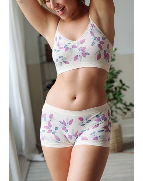 Brassière sans armatures Zen Fantaisie imprimé feuillage zen