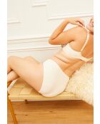 Soutien-gorge Elise Fantaisy imprimé liberty ivoire et cabernet