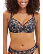Soutien-gorge Suzie Fantaisie imprimé floral gipsy bleu marine