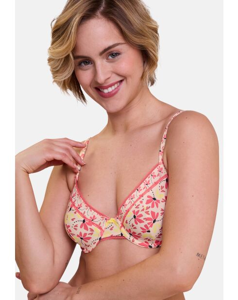 Soutien-gorge Trépidante imprimé illusion florale