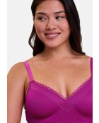 Soutien-gorge brassière Agathe rose fuchsia