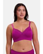 Soutien-gorge brassière Agathe rose fuchsia