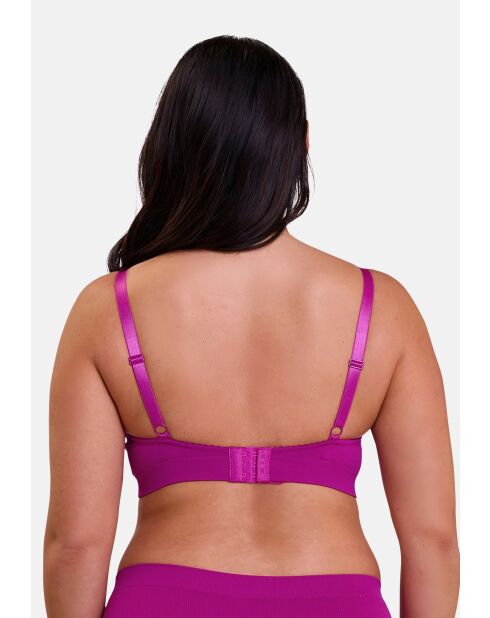 Soutien-gorge brassière Agathe rose fuchsia