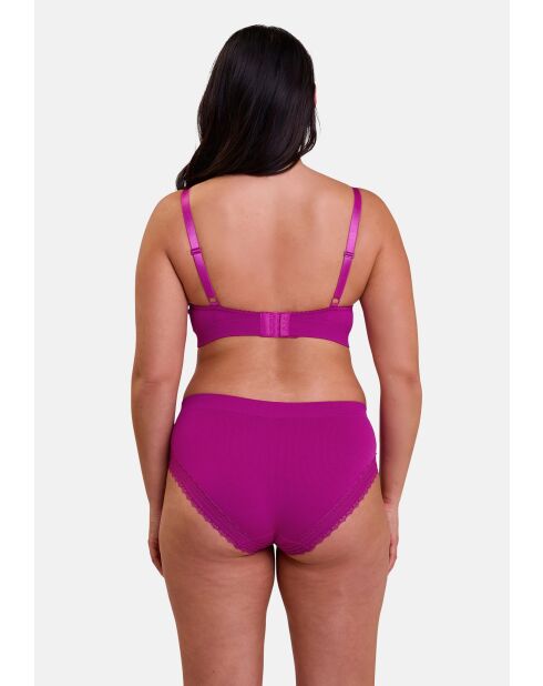 Soutien-gorge brassière Agathe rose fuchsia