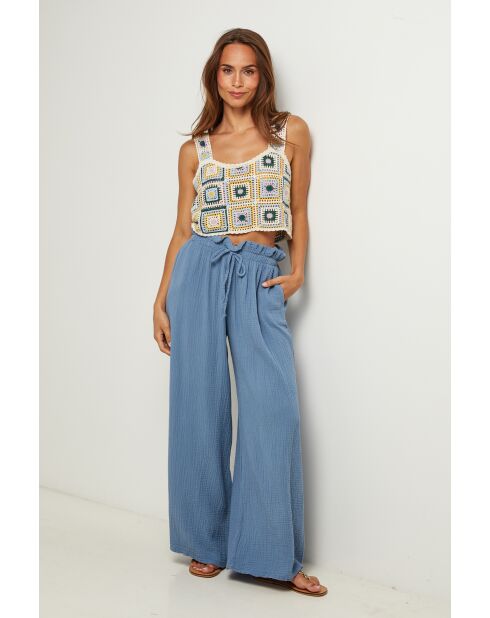 Pantalon Camille indigo