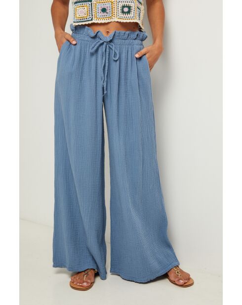 Pantalon Camille indigo