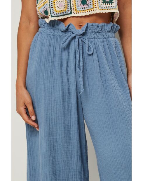 Pantalon Camille indigo
