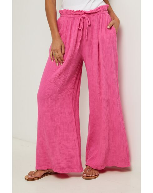 Pantalon Adélaïde rose