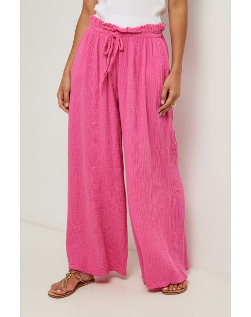 Pantalon Adélaïde rose