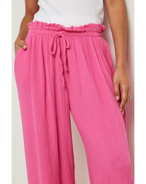 Pantalon Adélaïde rose