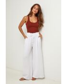 Pantalon Constance blanche