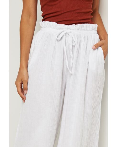 Pantalon Constance blanche