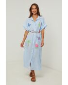 Robe Chemise Eugénie bleu ciel