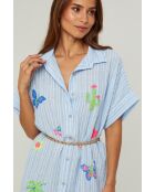Robe Chemise Eugénie bleu ciel