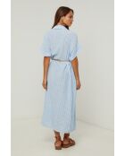 Robe Chemise Eugénie bleu ciel