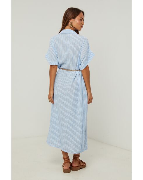 Robe Chemise Eugénie bleu ciel