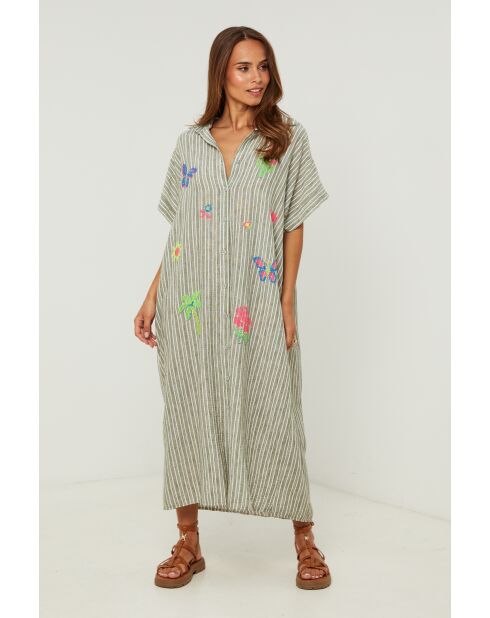 Robe Chemise Charlotte kaki
