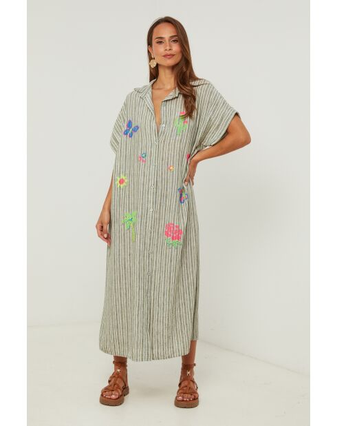 Robe Chemise Charlotte kaki