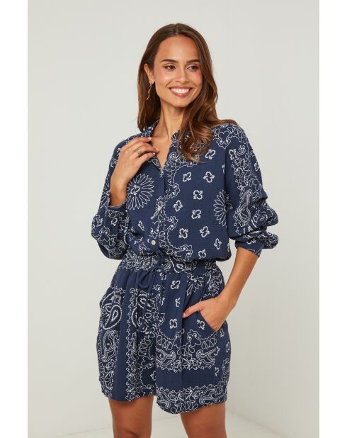 Chemise Delilah marine