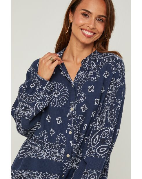 Chemise Delilah marine