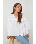 Blouse Athéna blanche