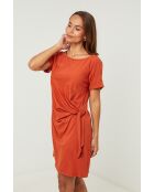 Robe Camélia brique