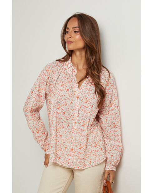 Chemise Capucine saumon