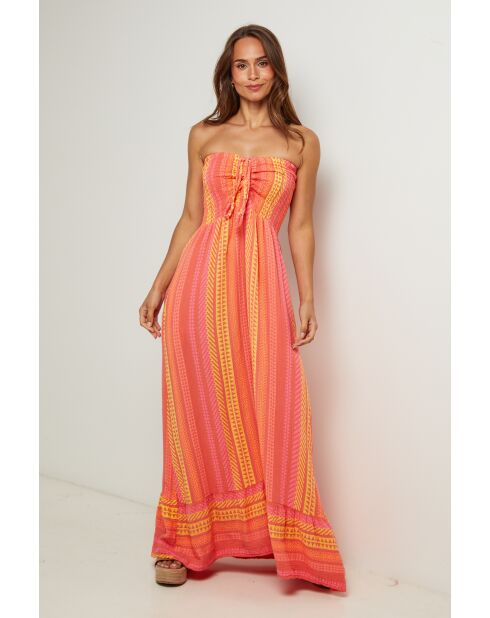 Vestido Zinnia coral
