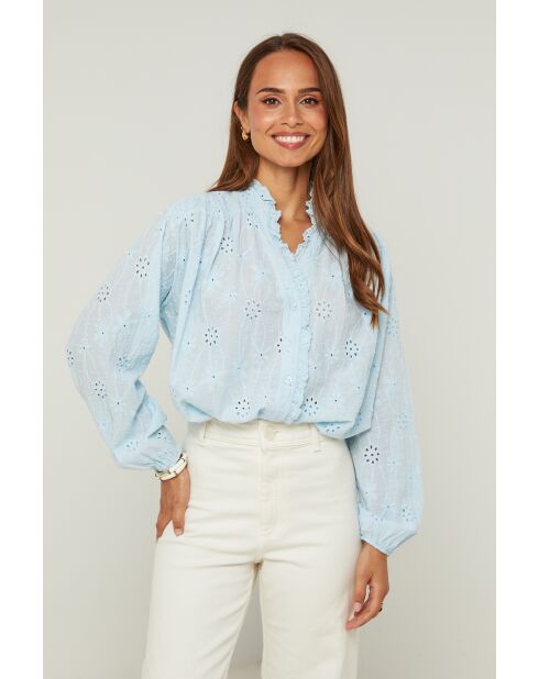 Camicia Juno celeste