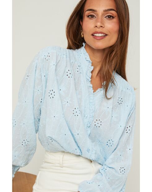Camicia Juno celeste