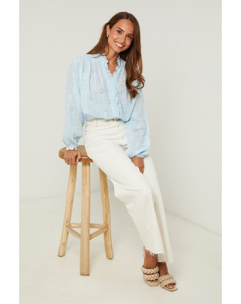 Camicia Juno celeste