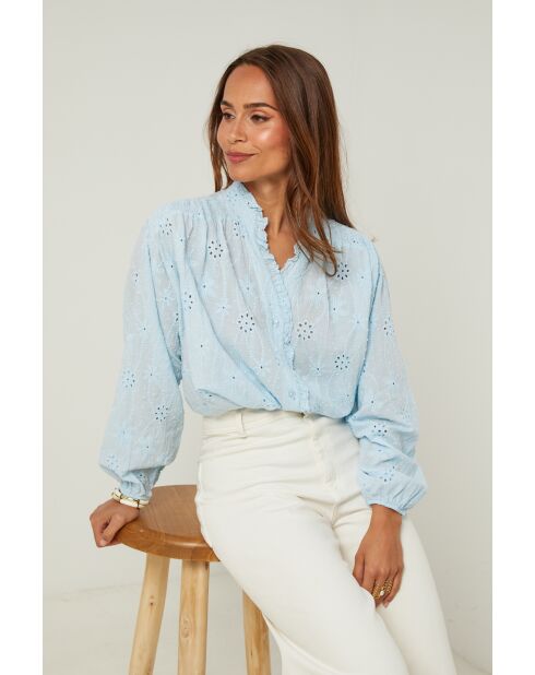 Camicia Juno celeste