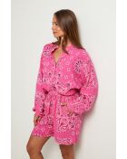 Chemise Carmen rose