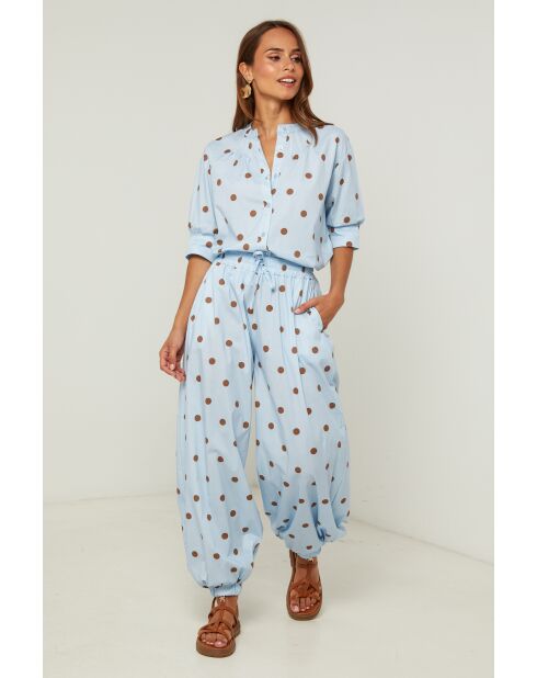 Camicia Médée celeste