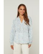 Chemise Marguerite indigo