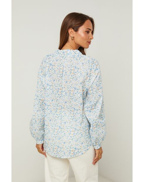 Chemise Marguerite indigo